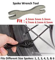 New Dirtbike Motorcycle Spoke Wrench Tool Forged Steel Multiple 6 Sizes Rim Wheel gray