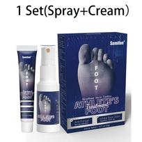Sumifun 1 rinkinys 20g60ml Pėdų kvapo rinkinys Antibakterinis dezodorantas Priešniežulinis tepalas Mažinantis prakaito pūsles Pėdų priežiūros valymo purškiklis 1 Set