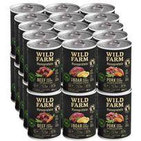 Wild Farm Monoprotein Mixed Flavours 30x400g hipoalerginis maistas šunims