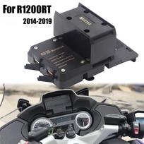 Telefono navigacijos laikiklis BMW R 1200 RT motociklo dalims Telefono laikiklis USB įkrovimo laikiklis Stovas BMW R1200RT 2014-2019