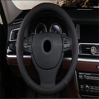 Automobilio juodas 38cm PU odos vairo užvalkalas neslystantis patogus automobilių stilius