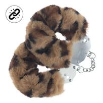 Ouch! Heavy-duty Fluffy Handcuffs Leopard Antrankiai