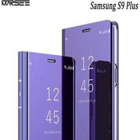 Dėklas - Samsung - Galaxy S9 Plus - Pusiau permatomas - Stovas - Violetinis violetinė