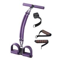 2/3/4 vamzdelių pedalinis traukiklis, pasipriešinimo juosta su rankena, daugiafunkcinė elastinė jogos, atsilenkimų traukimo virvė, vyrams, moterims, pedalinis įtempiklis, treniruoklis, treniruočių įranga A juoda