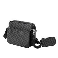 Madinga trijų dalių marginta vyriška rankinė Korėjietiška versija Nauja Lengvai nešiojama Retro Crossbody Paštininko Maža kvadratinė rankinė Ant peties Rankinė Madinga