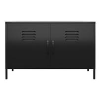 Iš metalo spintelė juodos spalvos 100x64x40 cm Mission District – Støraa