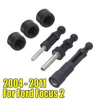 Variklio dangčio guminio tvirtinimo pagalvėlių rinkinys #4M5G-6A994-AA, skirtas Ford Focus MK2 2004-11 black