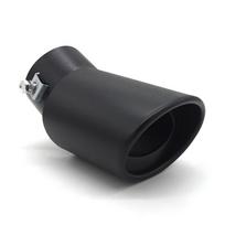 Juoda 62MM Nerūdijančio Plieno Automobiliai Automobilio Išmetimo Vamzdžio Antgalis Vamzdelis Galinis Duslintuvo Dangtelis Automobilio Stilius