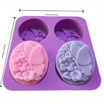 Silikoninė forma Drugelio forma Silikoninės formos Rankų darbo muilo formos Drugelio Gėlės forma random color