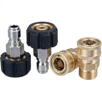 2 poros M22 14 mm į 3/8  greito jungimo adapterių aukštam slėgiui plovikliui