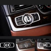 Naujas automobilio LED priekinių žibintų jungiklio mygtuko dangtelio apvadas BMW 5 7 serijos F10 F11 F01-F04 X3
