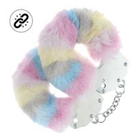 Ouch! Heavy-duty Fluffy Handcuffs Multicolor 2 Antrankiai
