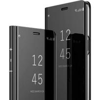 Dėklas Huawei P30 Lite Clear View Atverčiamas dėklas Smūgiams atsparus Veidrodinis dėklas Flip Case Išmanusis stovas Dėklas Housse skirtas Hua Wei P30 Lite Juodas