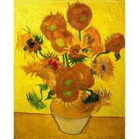 40*50cm Full 5D Diy Diamond Painting Kit Van Gogh Sunflower Cross Stitch Diamond Embroidery Home Decor 40*50cm geltona
