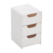 Stalinis organizatorius, laikymo dėžutė su stalčiais, didelės talpos, sukraunama, apsaugota nuo dulkių, makiažo laikiklis, stalo organizatorius balta