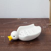 Kūrybinga ir miela keraminė antelės muilinė viešbučio vonios kambariui, nekaupianti vandens soap dish balta
