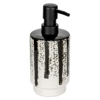 Juodos ir baltos spalvos iš keramikos muilo dozatorius 340 ml Subiza – Wenko