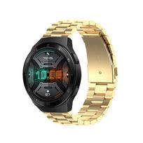 Huawei Watch Gt 2e dirželis Nerūdijančio plieno metalinė apyrankė Huawei Watch Gt 2 46mm apyrankei Laikrodžio dirželis Huawei Gt2e dirželiui 22mm auksas