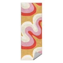 Skalbiamas geltonos spalvos/rožinės spalvos kilimas 60x230 cm Raspberry Creamsicle – Mila Home