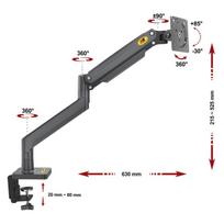 Monitoriaus laikiklis NB G45 22''-40'' (iki 12 kg, vesa 10*10 cm)