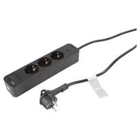 Buitinis ilgintuvas su įžeminimu Q-Link, 3 x 1.5 mm, 3 lizdų, USB A/C, 1.5 m