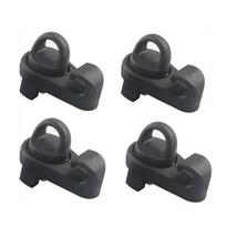 4 vnt. sunkvežimio kėbulo tvirtinimo kabliukai, borto bėgelis PT278-35075, skirti Toyota Tacoma 2005-2023 black