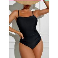 Swimsuit One Piece Women Solid Swimwear New Sexy Sling Summer Backless Beach Bodysuit Bathing Suit Female S juoda
