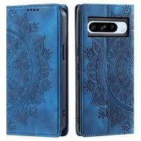 Magnetinis atlenkiamas odinis dėklas Google Pixel 9 Pro XL 8A 8 Pixel 7A 7 Pro Pixel 9A piniginės kortelių laikiklis telefono krepšys knygos viršelis Coque Google Pixel 6 mėlyna