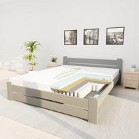 Lova su čiužiniu RAMYBĖ KS1 140x200 pilka