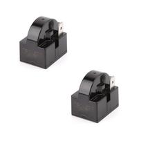 2x QP2-4R7 Paleidimo relė, skirta QP2-4.7 QP2-4.7G šaldytuvui, PTC 4.7Ohm, 1 kontaktas, paleidimo gray