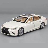 1:32 LEXUS LS500H Lydinio Automobilio Modelis Diecast & Žaislinės Transporto Priemonės Metalinis Automobilio Modelis Aukštos Simuliacijos Garsas Šviesa Kolekcinis Žaislas Dovana balta