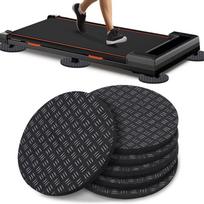 6PCS Non-Slip Walking Pad Mat for Under Treadmill & Exercise Bike Machines