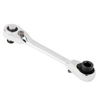 2 In 1 Mini Double Ended Quick Socket Ratchet Wrench Rod 1/4 Inch Screwdriver Bit Tool Chrome Vanadium Steel Ratchet Handle Wrench LS