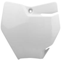 Startinis numeris (plastron), spalva Balta Tinka: KTM SX 65 2016-2023