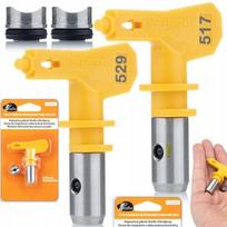Dažymo antgalių komplektas Rosfix Ultra Spray 517+529 – Purškimo plotis 25–30 cm, Tikslus padengimas, Karbido patvarumas