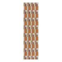 Kilimas oranžinės spalvos/natūralios spalvos 60x230 cm Riley Block Geo – Flair Rugs