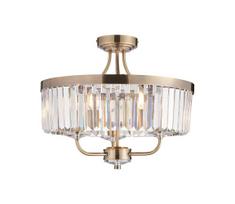 Endon 102506 - Tvirtinamas sietynas CHESTERFIELD 3xE14/6W/230V diametras 45 cm žalvaris