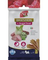 FARMINA N&D Quinoa Dental Treat Digestion Mini 60 g (7 vnt.) dantų skanėstai mažų veislių šunims
