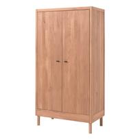 Natūralios spalvos iš ąžuolo masyvo vaikiška spinta 100x190x55 cm Forrest – Vipack