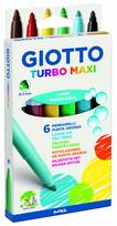 *Flomasteriai Fila Giotto Turbo Maxi, 6 spalvos