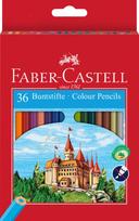 Spalvoti pieštukai Faber-Castell Castle, 36 spalvos
