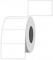 Kainų etiketės 26x16mm, stačiakampės, 1000vnt, baltos spalvos