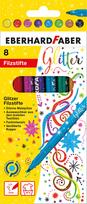 Flomasteriai EberhardFaber, blizgantys, 8 spalvų