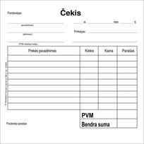 Čekis, 10x10cm, SC, 50x2 lapelius