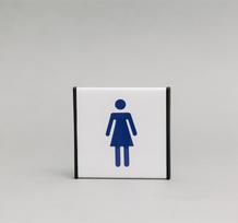 Ženklas informacinis 1.19 Moterų tualetas, 93x93mm