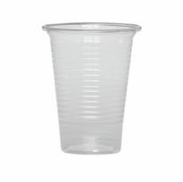 Vienkartinės stiklinės šaltiems gėrimams, 200ml, 100vnt., skaidrios