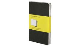 Užrašų knygutė Moleskine Cahier 9x14cm, langeliais, minkštu viršeliu, juodos spalvos