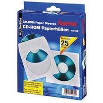 Popierinis vokas CD, 125x125mm, su langeliu, baltos spalvos, 1vnt