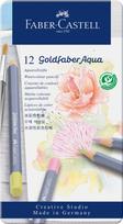 Akvareliniai pieštukai Faber-Castell Goldfaber Aqua Creative Studio, 12 pastelinių spalvų