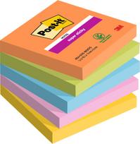 Lipnūs lapeliai užrašams 3M Post-it®, 76mmx76mm, 5 vnt. po 90 lapelių
